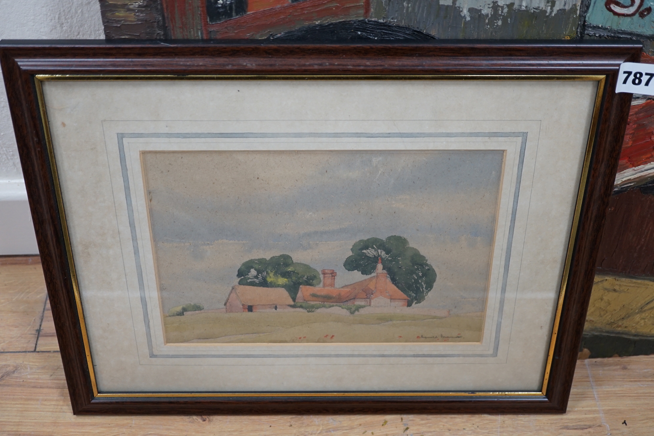 Reginald Brown (20th. C) three watercolours, Shoreham-by-Sea views, two signed, largest 27 x 37cm